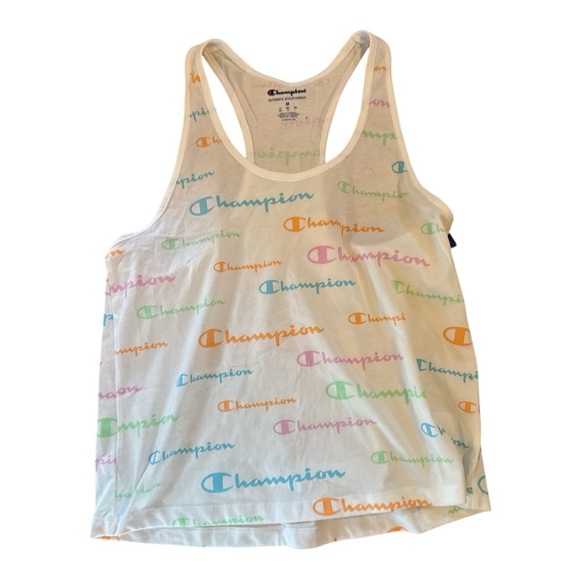CHAMPION Multicolor Logo Tank Top NWT - Picture 1 of 3